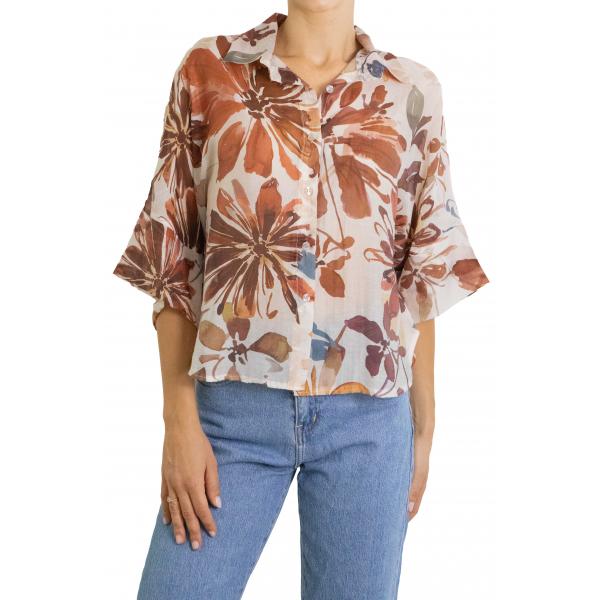 Camicia fantasia floreale 